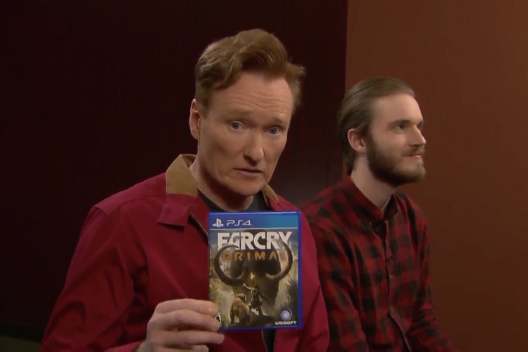 "Clueless Gamer" Conan O'Brien Tests out 'Far Cry Primal' With PewDiePie