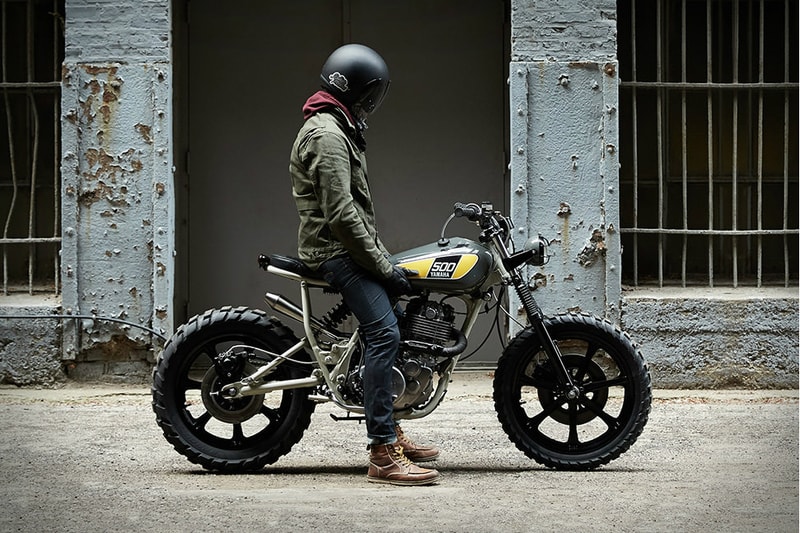 Chicago-based Powder Monkees Customizes The Yamaha SR500 in Collaboration with Federal Moto