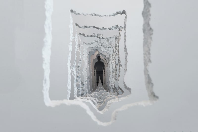 Daniel Arsham Tore Through 300 Feet of Wall for His Newest Exhibition
