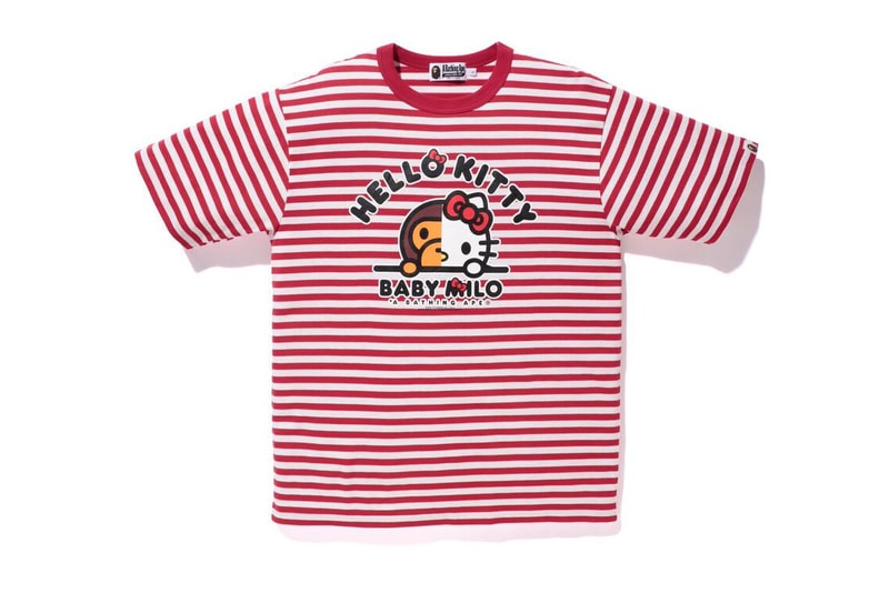 T-shirt A Bathing Ape Hello Kitty Fashion Sanrio, Little monkey