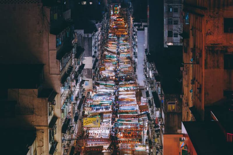 Hong Kong at Night Photography by Peter Stewart