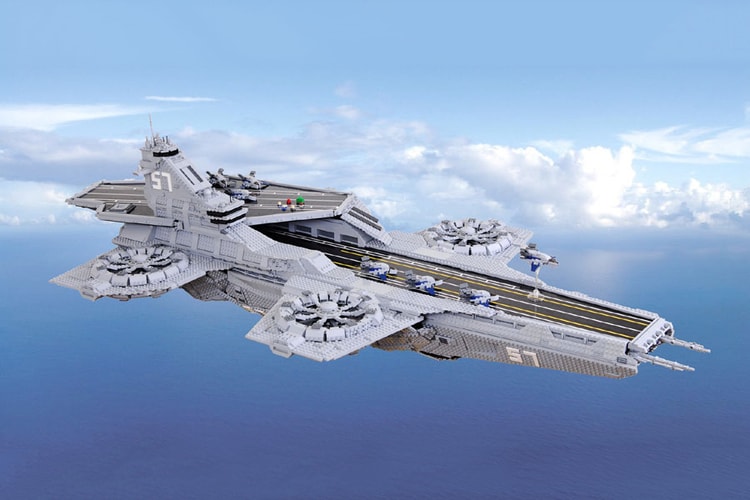 A Group of LEGO Fans Created a Gigantic Custom S.H.I.E.L.D. Helicarrier