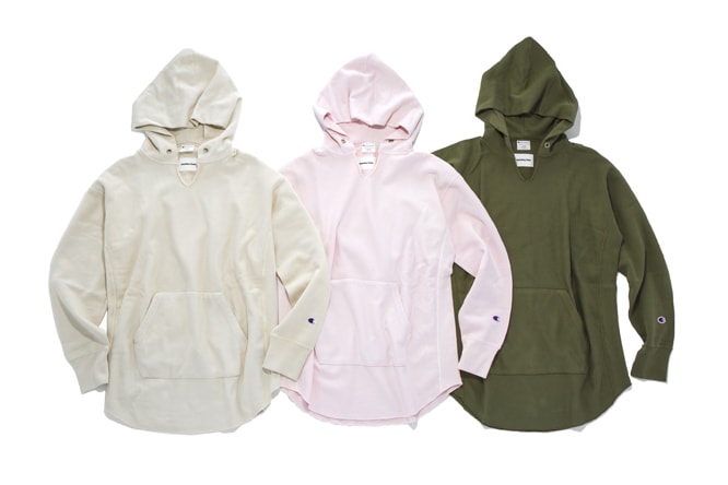 monkey time x Champion Garment Dyed Reverse Weave Hoodie