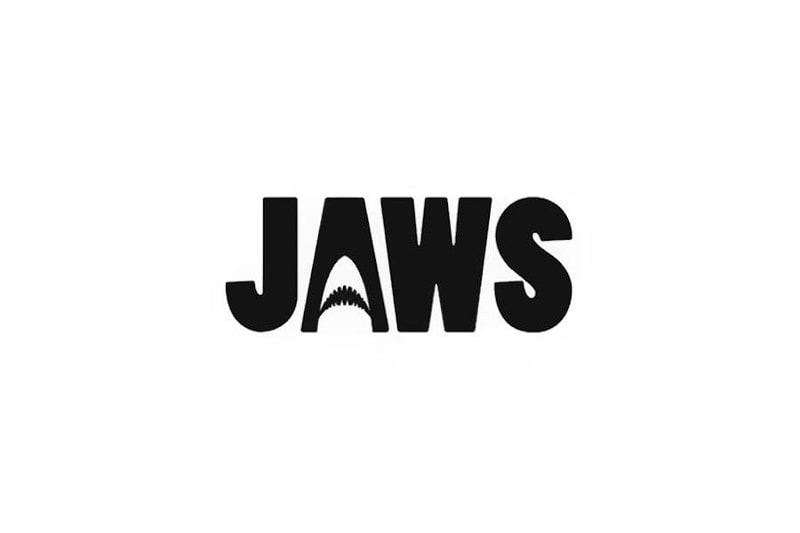 Movie Titles Written with Negative Space