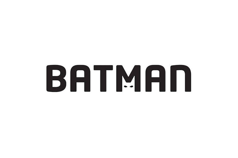 Movie Titles Written with Negative Space