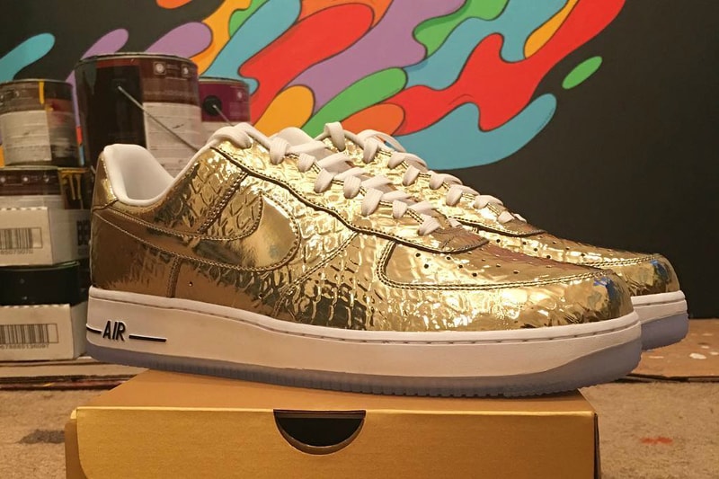 Nike Made These Gold Air Force 1s for Super Bowl 50