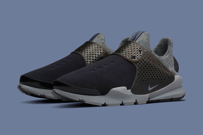 NikeLab Tech Fleece Sock Darts Purple and Monochrome