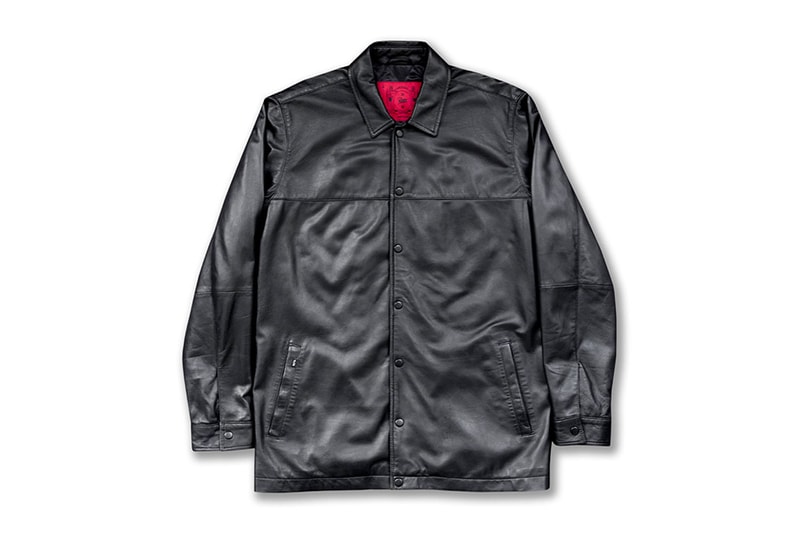 Patta 2016 Spring Summer Lamb Nappa Leather Coach Jacket