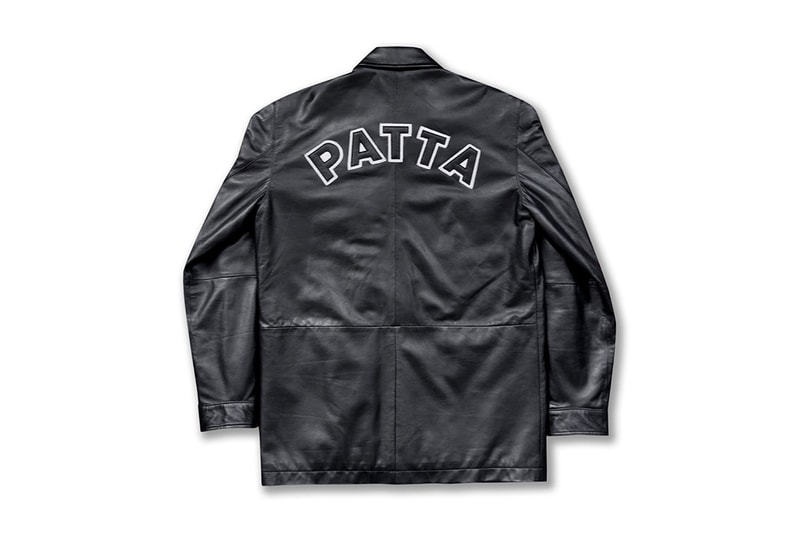 Patta 2016 Spring Summer Lamb Nappa Leather Coach Jacket
