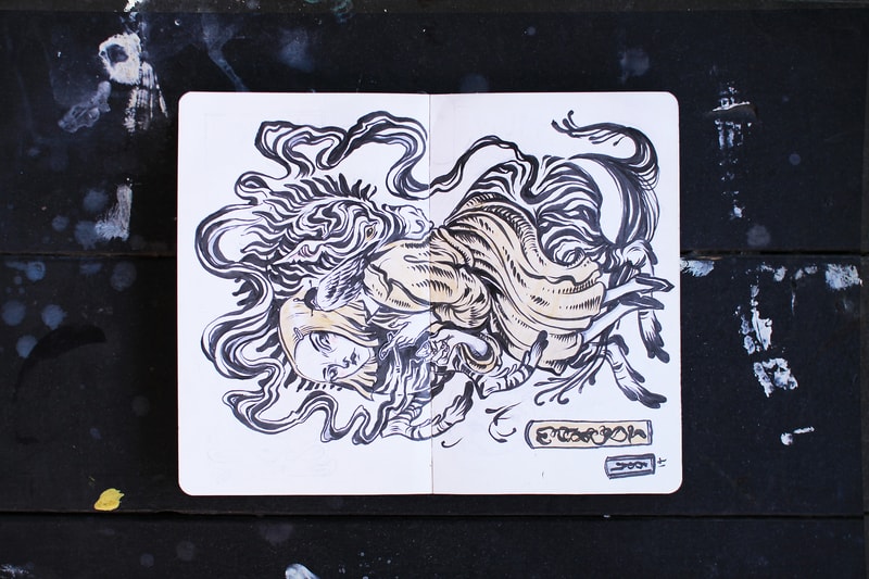 Pen & Paper Series with Artist Lauren YS At POW! WOW! Hawaii 2016