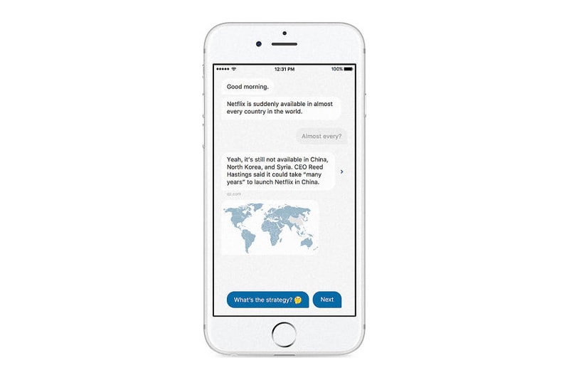 Quartz Debuts Text Message-Based News App