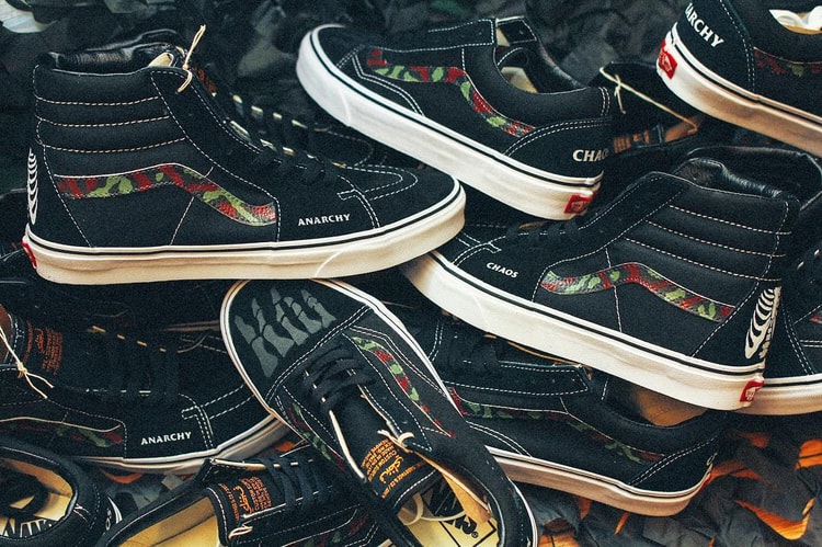 SBTG x COVER by CROSSOVER Customizes the Vans Old Skool & Sk8-Hi For "Anarchy and Chaos" Collection