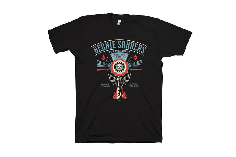 Shepard Fairey Designs T-Shirt for Bernie Sanders