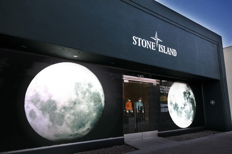 Stone Island Los Angeles Shop With Reflective Research Exhibition