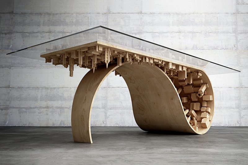 Wave City Dining Table by Stelios Mousarris