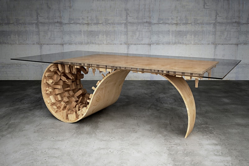 Wave City Dining Table by Stelios Mousarris