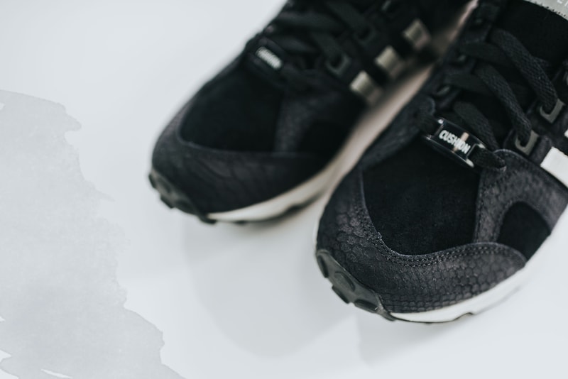 adidas EQT Running Cushion Black/Metallic Silver Sneaker