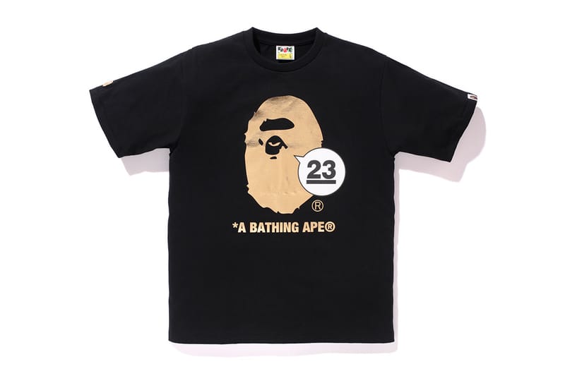 gold bape shirt