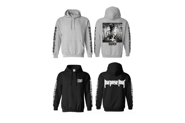 Justin Bieber Purpose Tour Merch