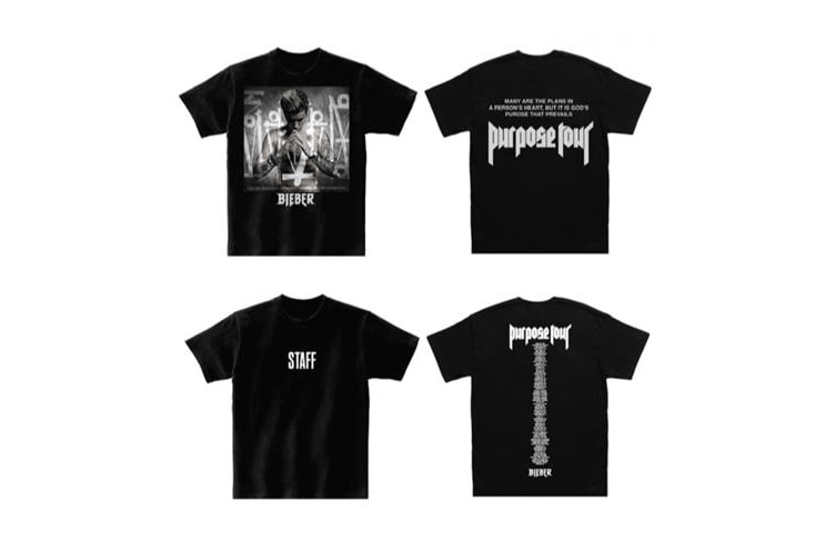 Justin Bieber Purpose Tour Merch