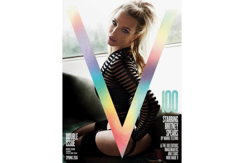 Britney Spears Stars in the 100th Issue of V Magazine by Mario Testino