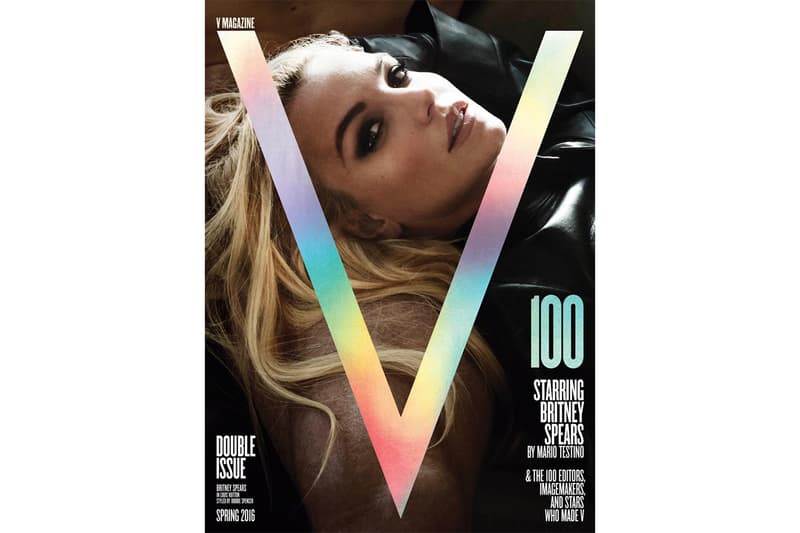 Britney Spears Stars in the 100th Issue of V Magazine by Mario Testino
