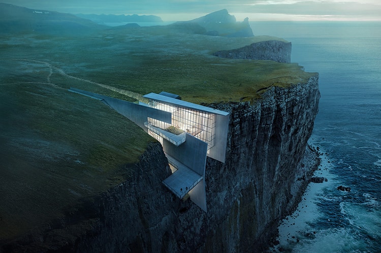 A Cliffside Retreat in Iceland With Breathtaking Oceanic Views