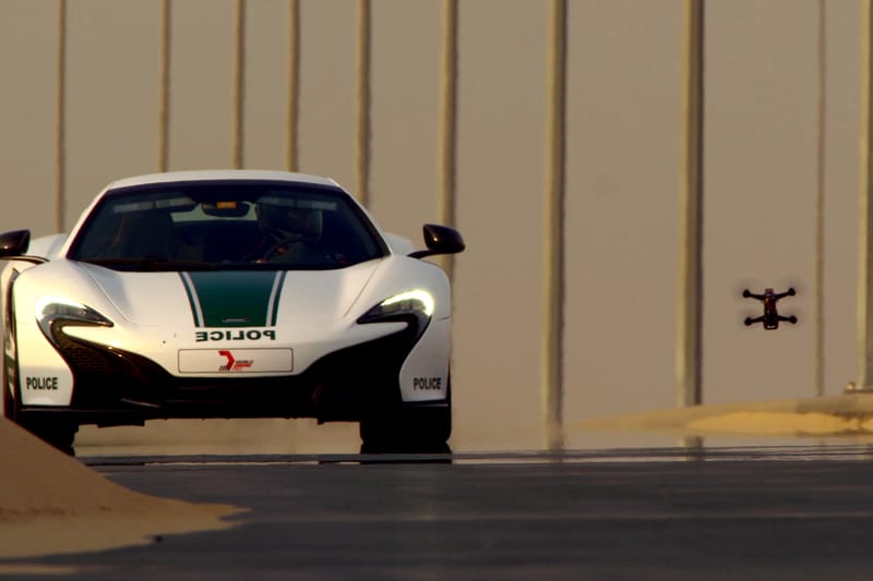 Watch a Drone Race a McLaren in the Lead-up to Dubai's World Drone Prix