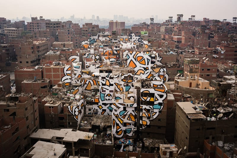 This Tunisian Street Artist Transformed a Cairo Neighborhood Into a Massive Work of Street Art