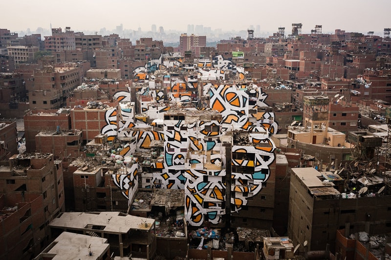 eL Seed Transforms Cairo Into Massive Mural