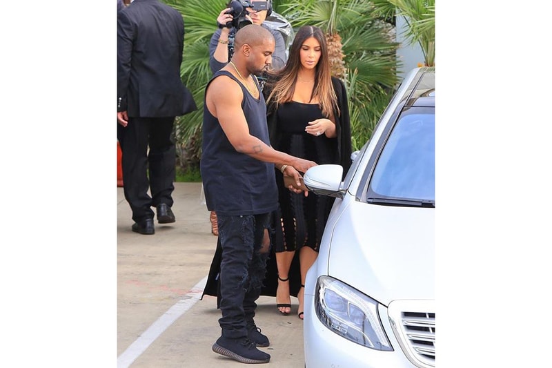 Kanye West Black Yeezy Boost with a Clear Sole