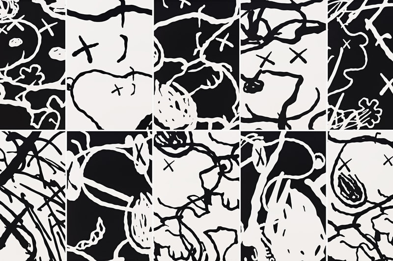 KAWS Teams Up With Pace Prints to Drop Limited Edition Mans Best Friend Set of Snoopy Prints