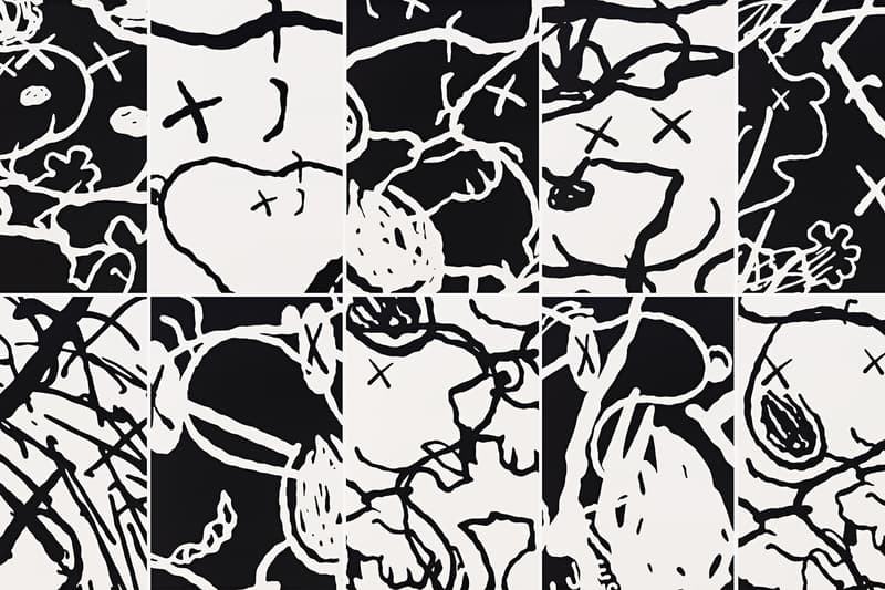 KAWS Teams Up With Pace Prints to Drop Limited Edition Mans Best Friend Set of Snoopy Prints