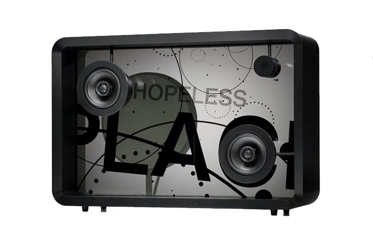 Lyric Speaker Artfully Displays Words to Songs While Playing Them 