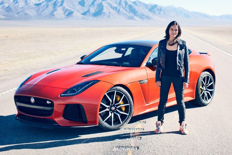 Watch Michelle Rodriguez Test Drive the Jaguar F-Type SVR