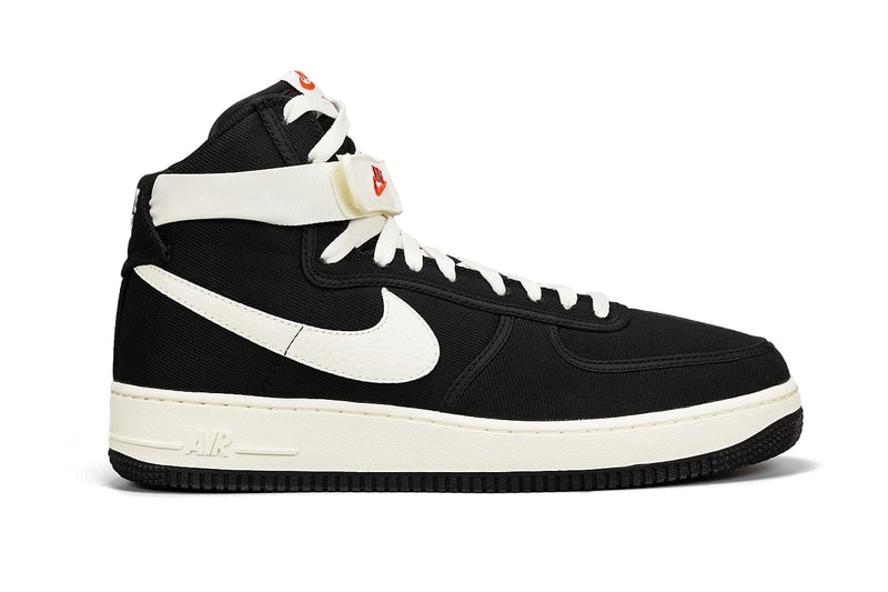 Nike Air Force 1 Black and White Canvas