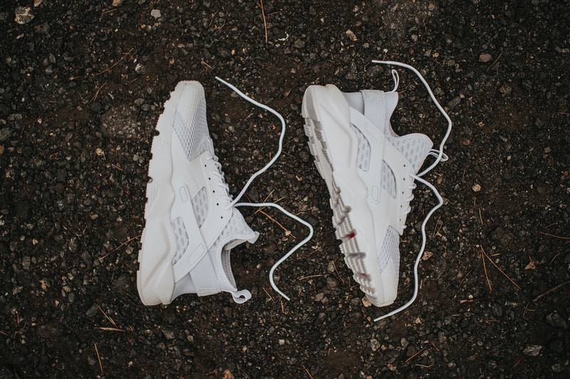 Nike Air Huarache Run Ultra BR Triple White Sneaker