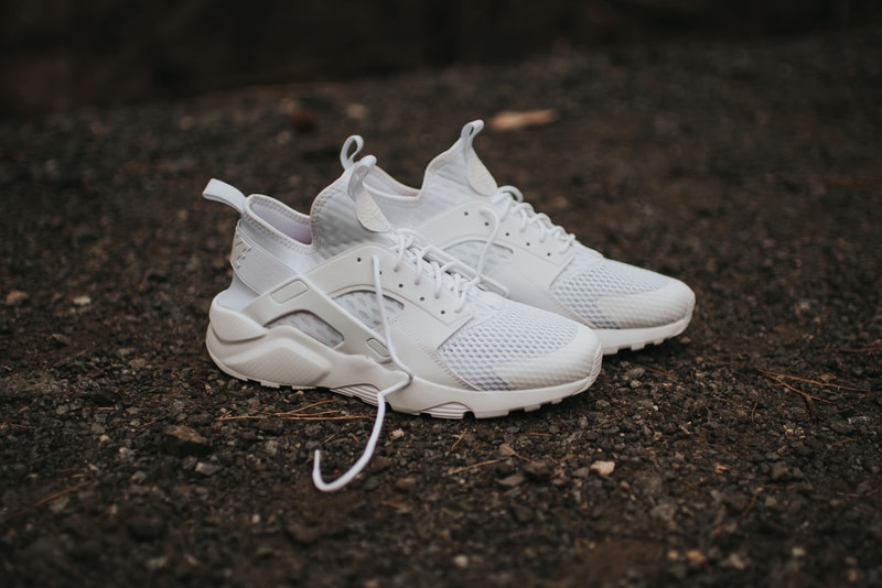 Nike Air Huarache Run Ultra BR Triple White Sneaker