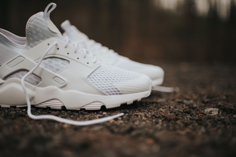 Nike Air Huarache Run Ultra BR Triple White Sneaker