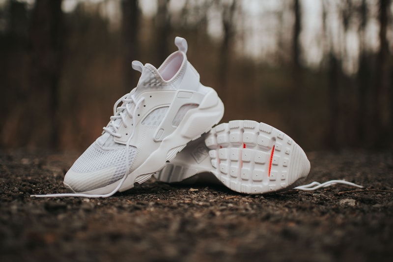Nike Air Huarache Run Ultra BR Triple White Sneaker