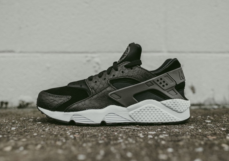 Nike AIr Huarache Black Snakeskin Sneaker