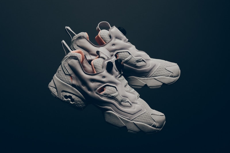 Reebok Instapump Fury CLSHX in Steel and Desert Stone