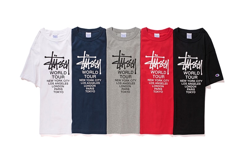 Stussy x Champion 2016 Spring T Shirt Collection
