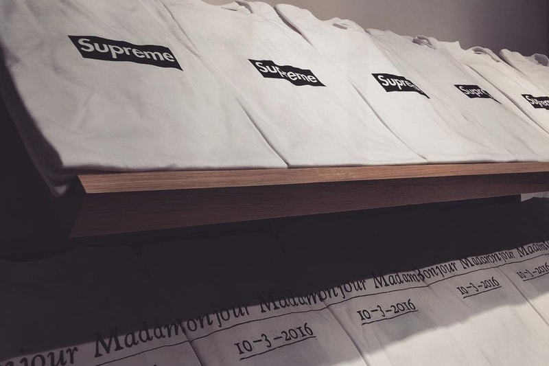 Supreme Unveils Paris Box Logo Tee