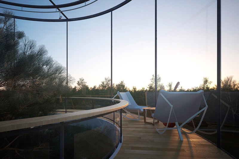 Tubular Glass House by Aibek Almassov