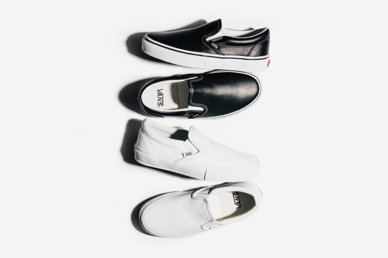 The Vans Classic Slip-On Gets the Vault Treatment in Black & White Leather