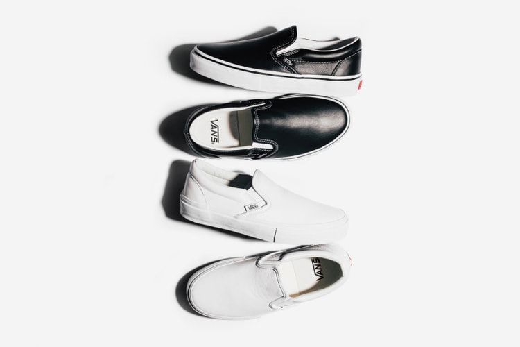 The Vans Classic Slip-On Gets the Vault Treatment in Black & White Leather