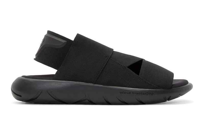 Y3 Qasa Silhouette All Black Sandal
