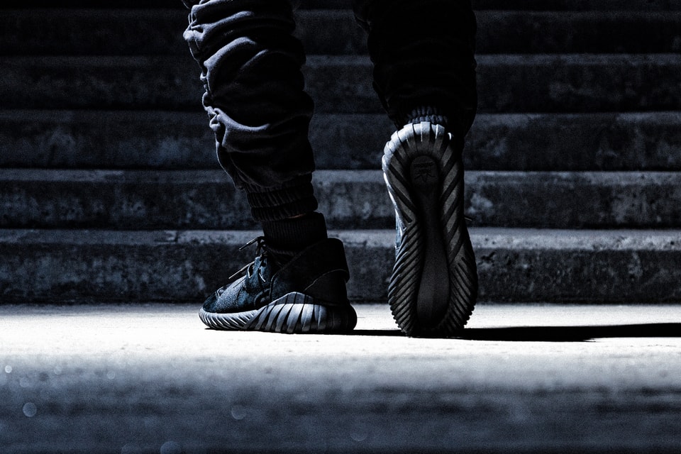Adidas tubular doom primeknit blackout Clearance