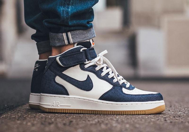 Nike Air Force 1 Mid Denim Sneaker